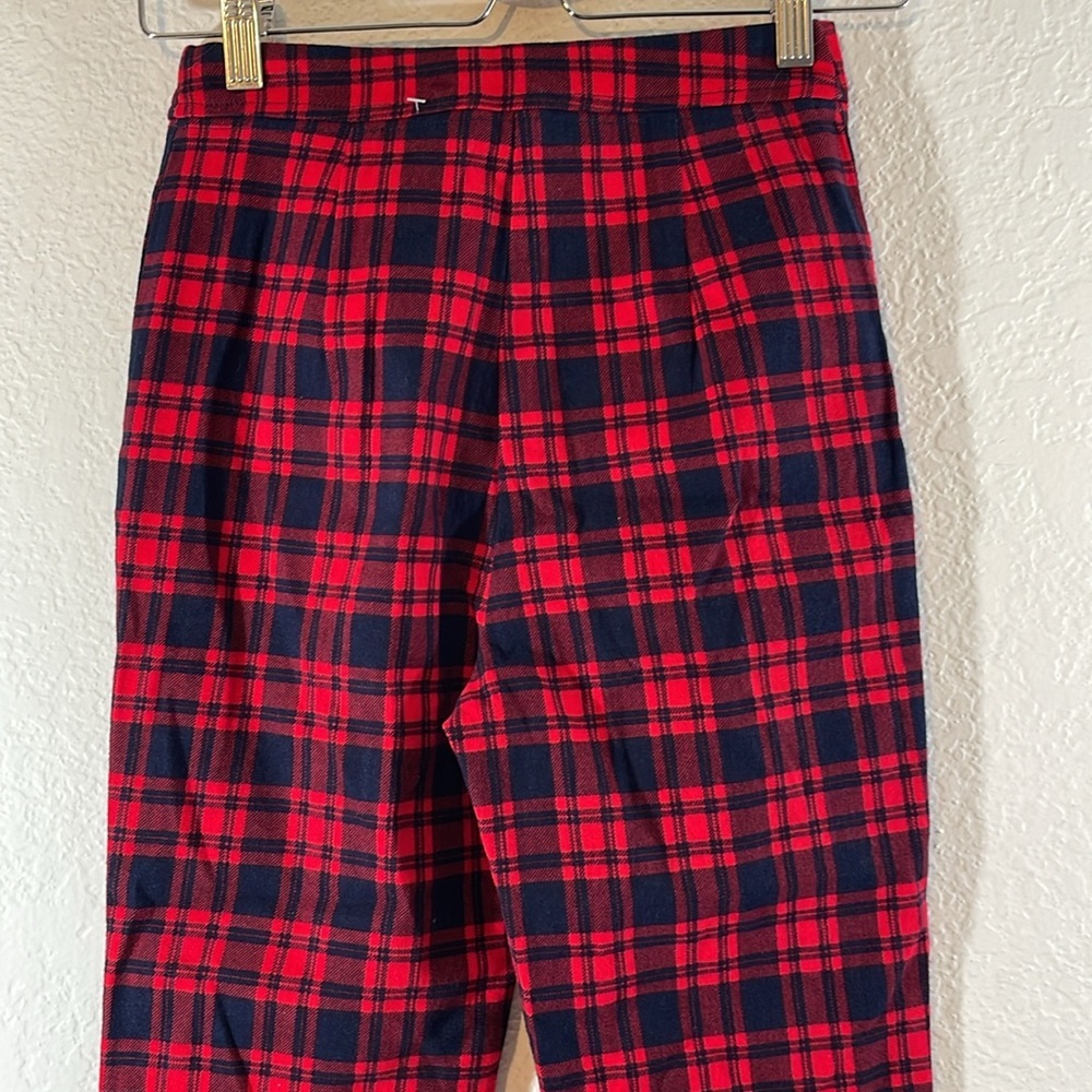 PRINCESS POLLY Fest Of The Queen Plaid Flare Pants Size 6 Pockets NEW - Picture 5 of 10